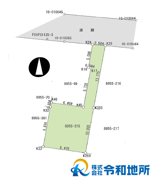 売地　茅ヶ崎市東海岸南6丁目の土地図