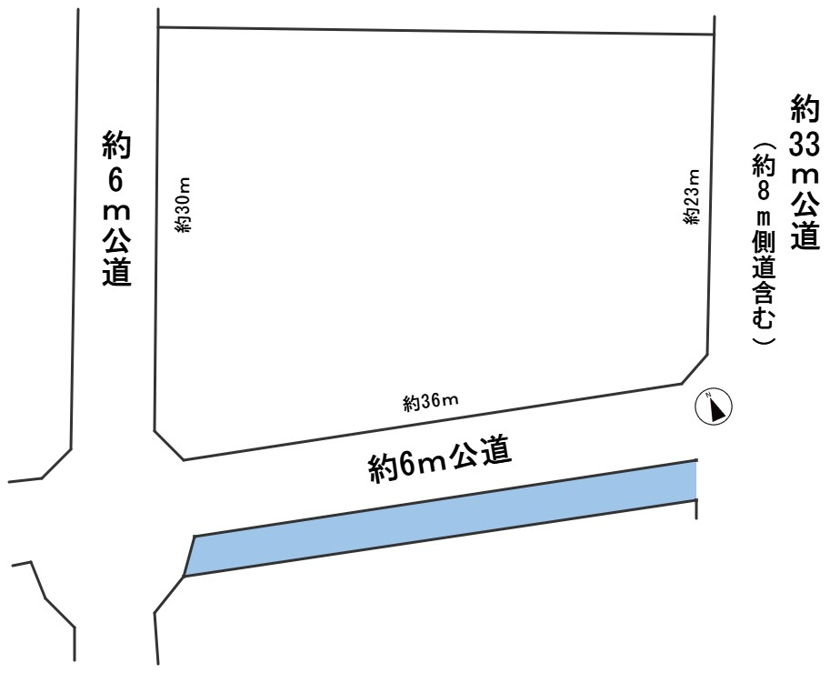 ６６７１１　岐阜市菅生５丁目土地の区画図