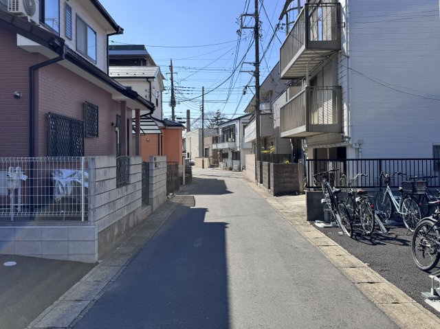 松戸市五香南１丁目新築戸建（五香南第１）の前面道路含む現地写真|北側前面道路
