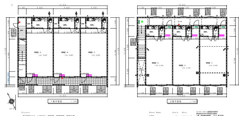 MKパレスⅡの区画図