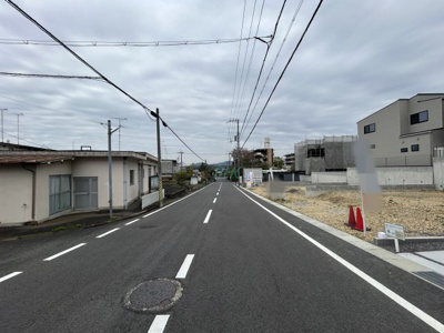【前面道路含む現地写真】 | バードタウン石山大平BH 分譲６３区画８号地