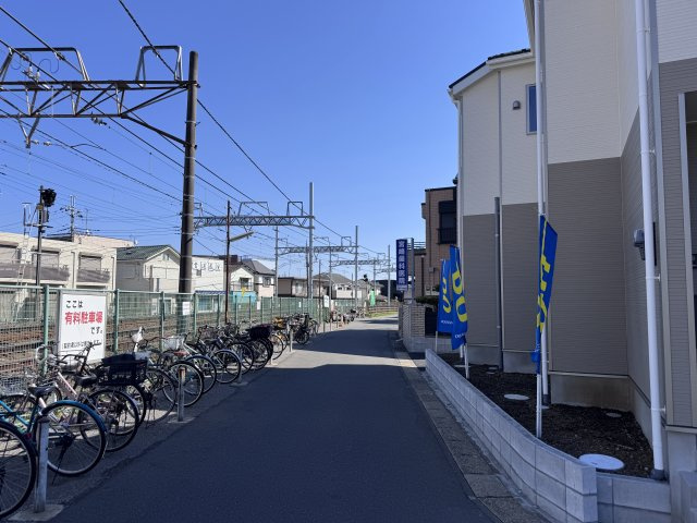 松戸市五香南１丁目新築戸建（五香南第１）の前面道路含む現地写真|東側前面道路