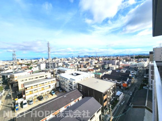 【展望】 | パルメーラ立花南　南東角部屋 | バルコニーからの眺望です♪９階部分で周囲の目線も気になりません！