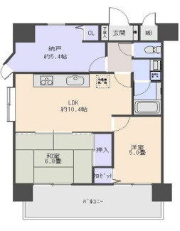【間取り】 | パルメーラ立花南　南東角部屋 | 新婚様からファミリー様まで幅広くおすすめの２SLDKの間取りです♪