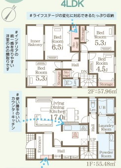 リーブルガーデン宜野湾市宇地泊の間取り