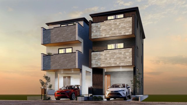 板橋区栄町　生活快適エリア　新築分譲住宅全2棟の間取り|1号棟　2LDK+S+2WIC+車庫　敷地面積 67.00ｍ2　建物面積 111.85ｍ2(車庫部分 8.45ｍ2含む)