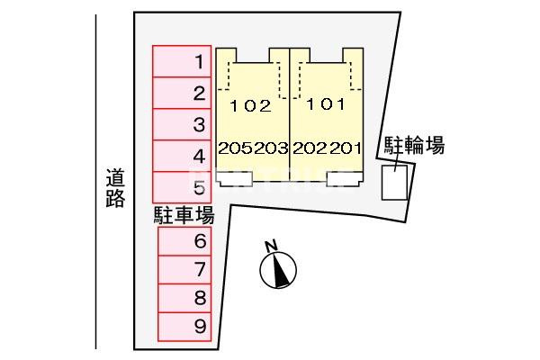 フレシールの駐車場|駐車場