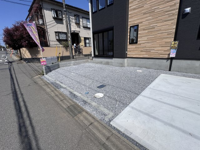 松戸市胡録台新築戸建【松ケ丘小学校:3分】の庭|南側庭スペース