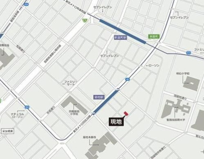 【地図】 | ライオンズフォーシア築地ステーション