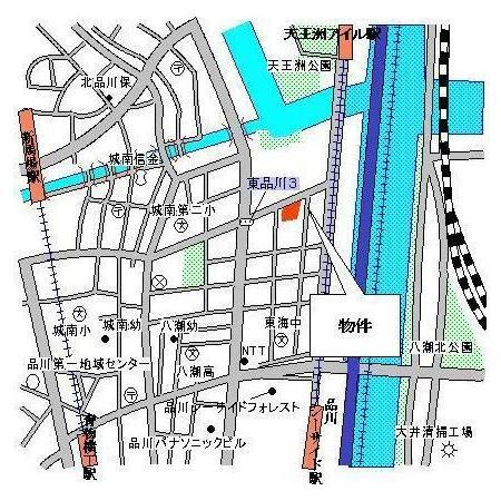 パークキューブ東品川の地図