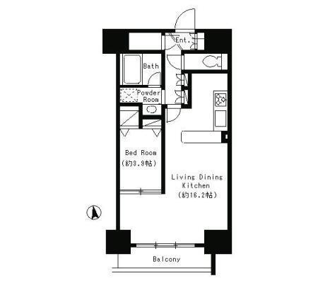パークキューブ東品川の間取り