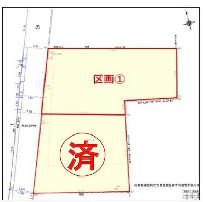 下都賀郡壬生町本丸二丁目　土地の区画図|①約７０坪