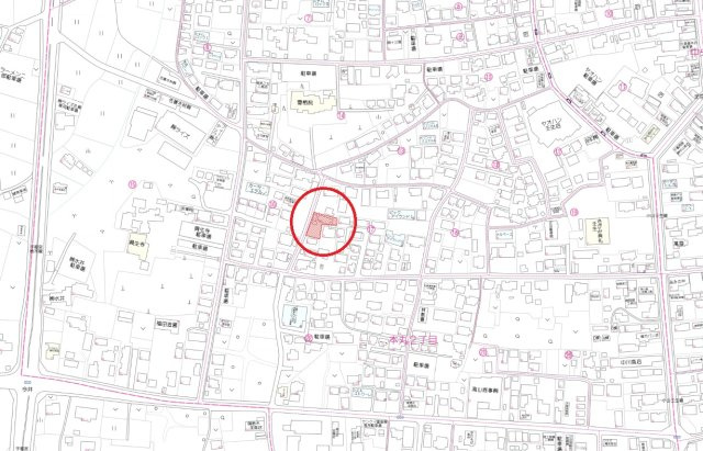 下都賀郡壬生町本丸二丁目　土地の地図