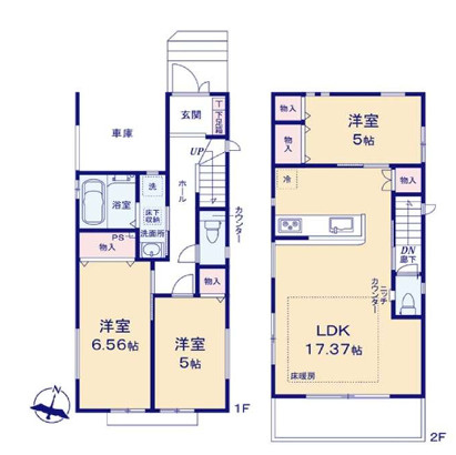 藤沢市湘南台１丁目　新築戸建　全２棟２号棟