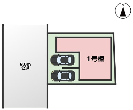 GRAFARE DESIGN港区小碓｜名古屋市の戸建ならホームアップの区画図