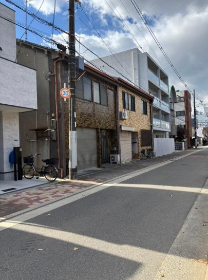 東成区深江南　売土地の前面道路含む現地写真