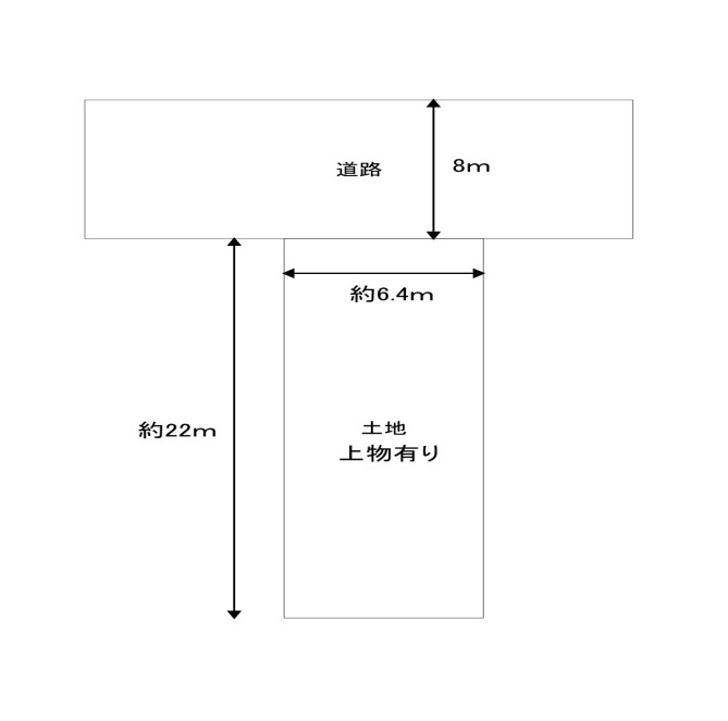 東成区深江南　売土地の土地図