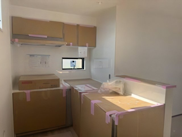 【キッチン】 | 練馬区田柄２丁目　新築戸建て | 作業動線がスムーズで効率的に使えるL型キッチンです