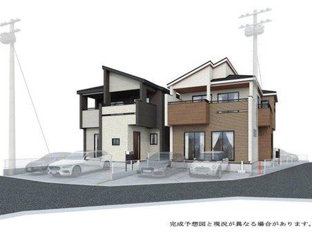 ブルーミングガーデン　岡山市東区西大寺川口【仲介手数料無料】 の外観|左側の家です