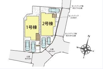 ブルーミングガーデン　岡山市東区西大寺川口【仲介手数料無料】 の区画図