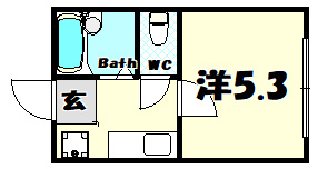 【間取り】 | ときわ上筒井レクラン