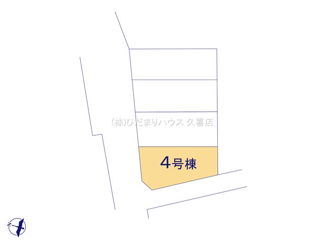 蓮田市西新宿　新築一戸建て　04　リーブルガーデンの区画図|全4区画