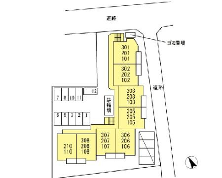 エステート西府中の区画図