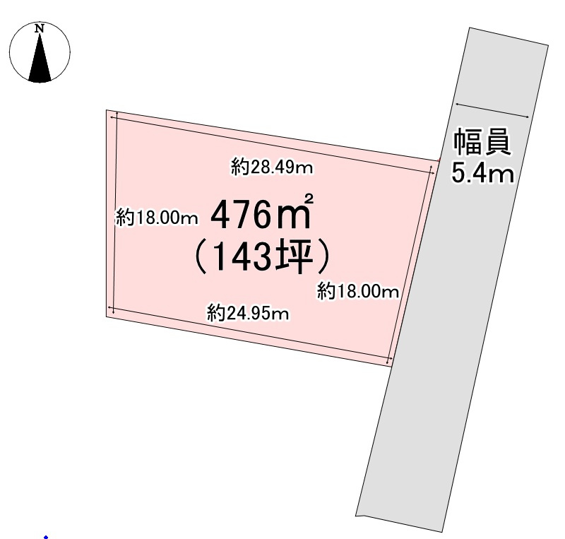 建築条件なし土地　小布施町大字中松