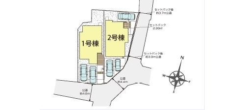 ブルーミングガーデン　岡山市東区西大寺川口【仲介手数料無料】の区画図