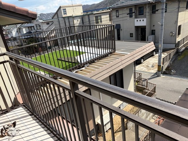 岡山市東区瀬戸町旭ケ丘3丁目のバルコニー