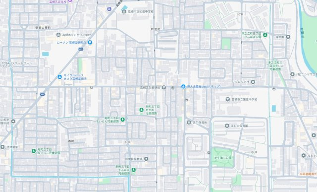 高槻市寿町　新築一戸建ての地図