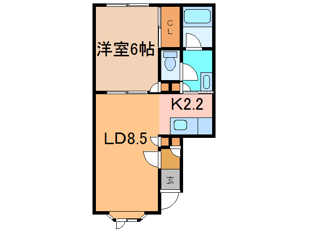 コーポ鈴木Eの間取り