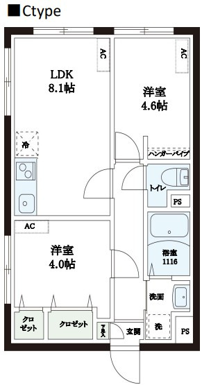 レピュア本郷レジデンスの間取り