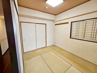 【和室】 | プレステージルーアンジュ藤江 | 6帖の和室は押入付き