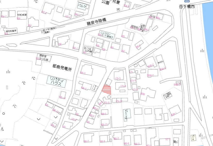 都城市都島町の売地の土地図