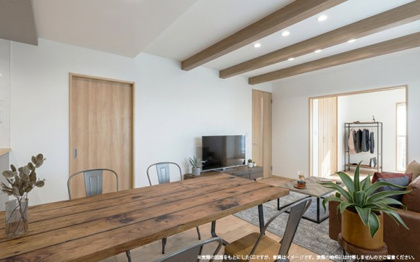 【完成予想図】 | 【LDK　イメージパース】
※画像は設計図面を基に作成したイメージです。