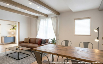 【完成予想図】 | 【LDK　イメージパース】
※画像は設計図面を基に作成したイメージです。