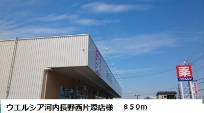 【周辺】 | グリーンハイツ芝Ⅰ | ウエルシア河内長野西片添店様まで850m