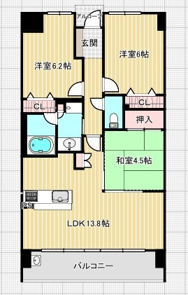 サーパス佐鳴湖の間取り