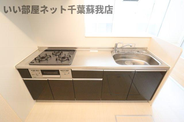D-roomちはら台Cのキッチン|お料理しやすいキッチンです
