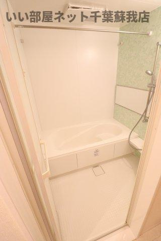 D-roomちはら台Cの浴室|日々の疲れを癒すお風呂付です