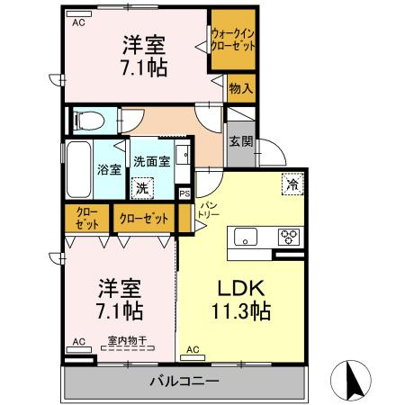 D-Square八町通の間取り