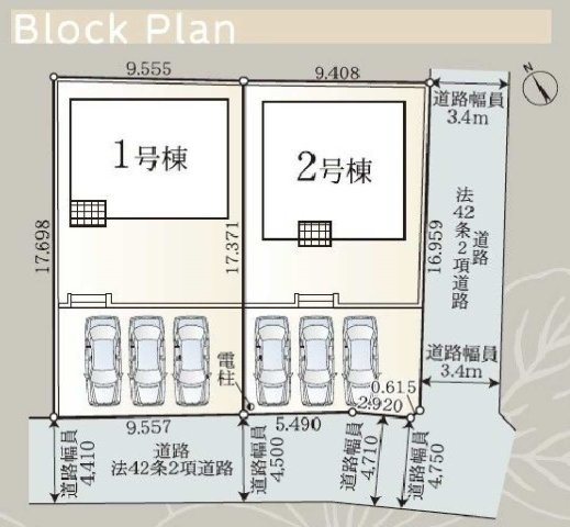 【歴史の趣を感じる住環境】47坪超×角地、3台駐車可のゆとりある住まい｜仲介手数料無料の区画図|角地ならではの開放感と通風の良さが魅力。隣接建物との距離も確保されており、明るくゆとりある住環境が広がります。