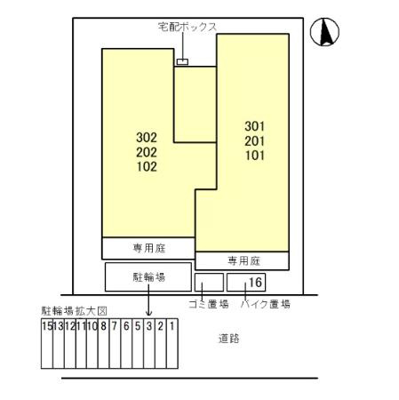 コンフォータブル武庫川の区画図