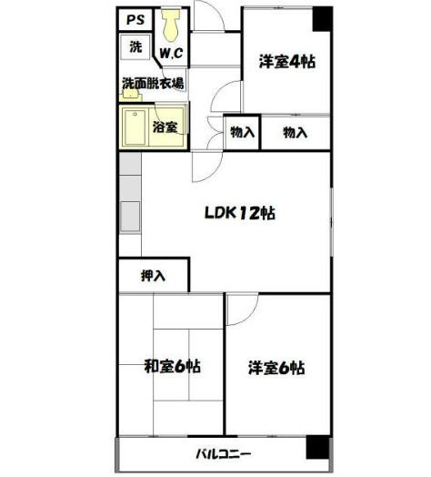 東山ハイツの間取り