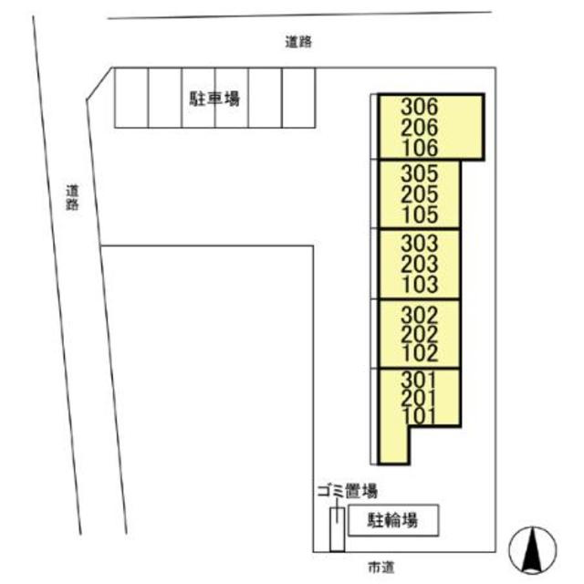 レジェンドパレス櫛引のその他|配置図