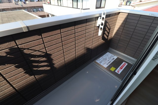 エクセリア中村北のバルコニー