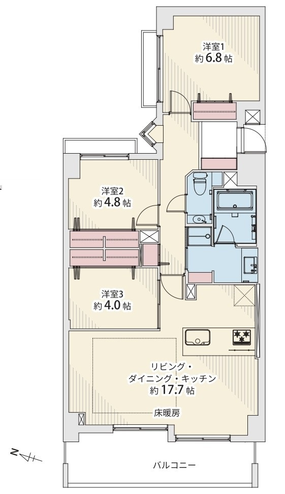 朝日マンション目黒の間取り