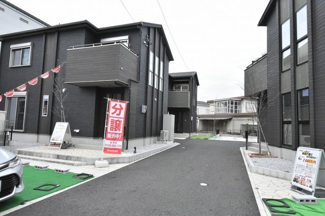 行田市深水町　分譲住宅　全４棟の前面道路含む現地写真|協定道路部分