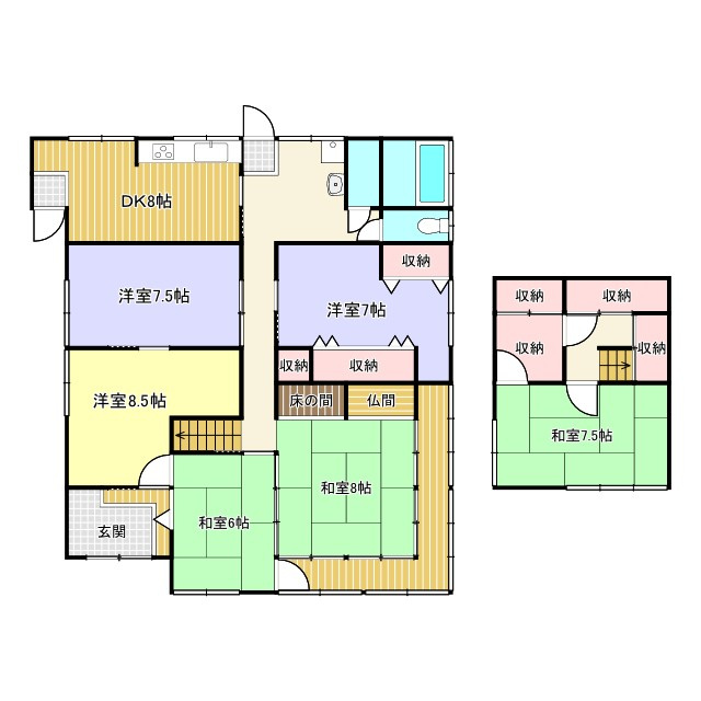 西条市丹原町今井348　中古戸建の間取り